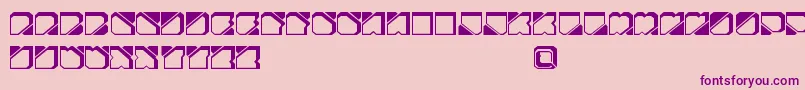 ZuberFutureFreePromo Font – Purple Fonts on Pink Background