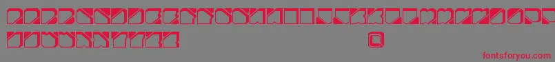 ZuberFutureFreePromo Font – Red Fonts on Gray Background