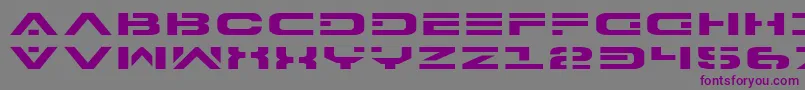 7thServiceExpanded Font – Purple Fonts on Gray Background