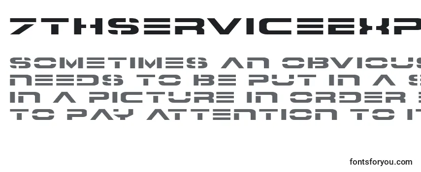 Шрифт 7thServiceExpanded