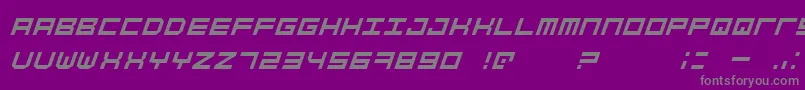 SimplyMonoOblique Font – Gray Fonts on Purple Background