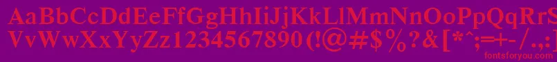 RespectBold Font – Red Fonts on Purple Background