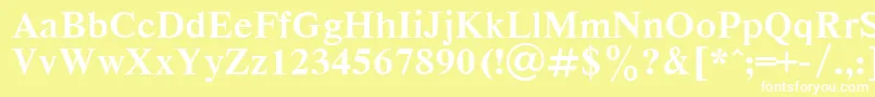 RespectBold Font – White Fonts on Yellow Background