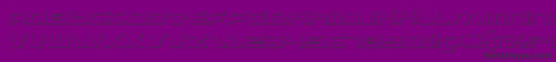 Pulse Rifle 3D-fontti – mustat fontit violetilla taustalla
