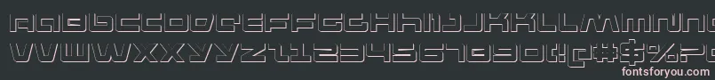 Pulse Rifle 3D Font – Pink Fonts on Black Background