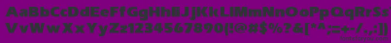 SpeedoBlackSsiExtraBold-Schriftart – Schwarze Schriften auf violettem Hintergrund