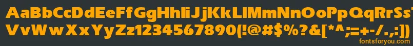 SpeedoBlackSsiExtraBold Font – Orange Fonts on Black Background