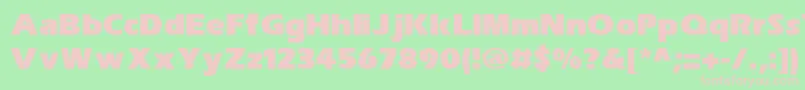 SpeedoBlackSsiExtraBold Font – Pink Fonts on Green Background