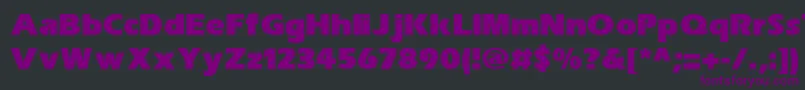 Fonte SpeedoBlackSsiExtraBold – fontes roxas em um fundo preto