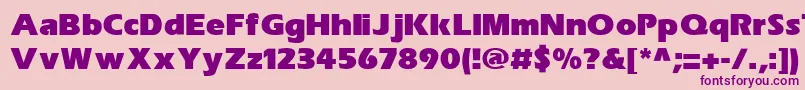 Police SpeedoBlackSsiExtraBold – polices violettes sur fond rose