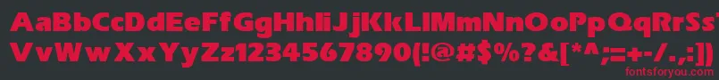 SpeedoBlackSsiExtraBold Font – Red Fonts on Black Background