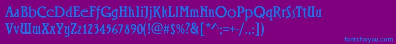 More about RiminiRegular Font RiminiRegular Font – Blue Fonts on Purple Background
