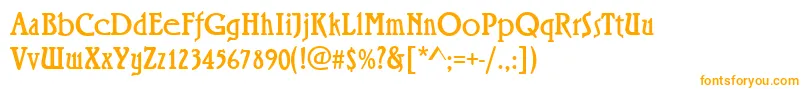 Шрифт RiminiRegular – оранжевые шрифты