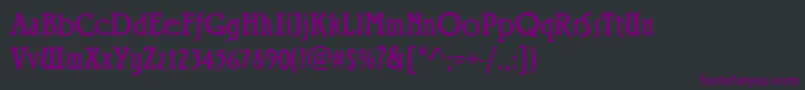 Lisätietoja RiminiRegular-fontista RiminiRegular-fontti – violetit fontit mustalla taustalla