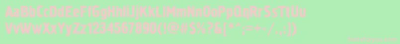 Pollock1c Font – Pink Fonts on Green Background