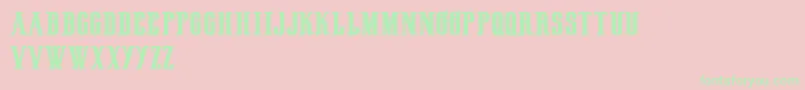 HenryrodeocircusDemo Font – Green Fonts on Pink Background