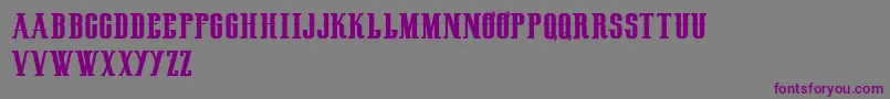 HenryrodeocircusDemo Font – Purple Fonts on Gray Background
