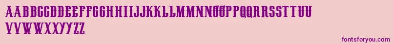 HenryrodeocircusDemo Font – Purple Fonts on Pink Background