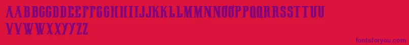 HenryrodeocircusDemo Font – Purple Fonts on Red Background