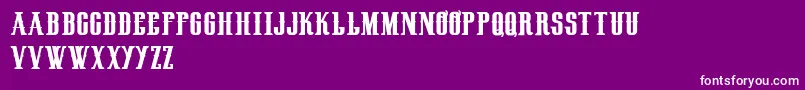 HenryrodeocircusDemo Font – White Fonts on Purple Background