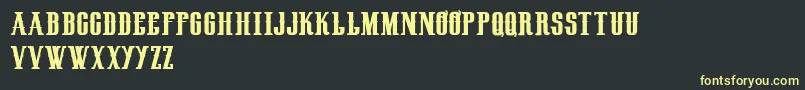 HenryrodeocircusDemo Font – Yellow Fonts on Black Background
