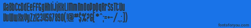 Шрифт SfPortMckenzie – чёрные шрифты на синем фоне