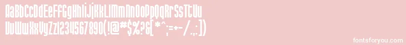 SfPortMckenzie-Schriftart – Weiße Schriften auf rosa Hintergrund