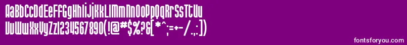 フォントSfPortMckenzie – 紫の背景に白い文字