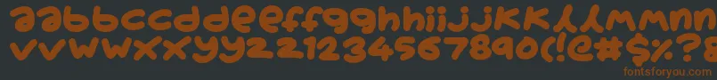 Boardgamers Font – Brown Fonts on Black Background