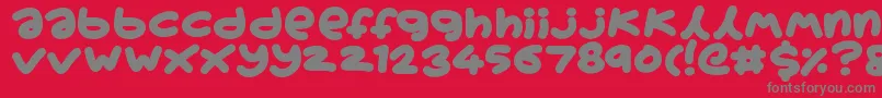 Boardgamers Font – Gray Fonts on Red Background