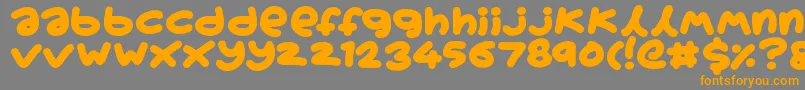 Boardgamers Font – Orange Fonts on Gray Background