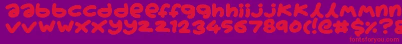 Boardgamers Font – Red Fonts on Purple Background