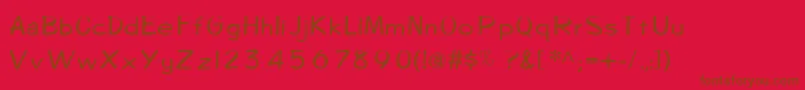 Diegolo Font – Brown Fonts on Red Background