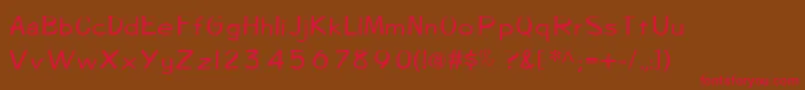 Diegolo Font – Red Fonts on Brown Background