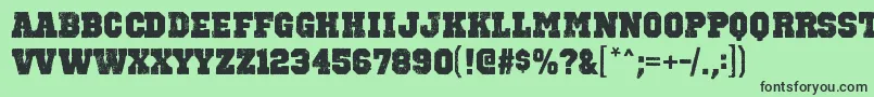 More about OctinvintagebblRegular Font OctinvintagebblRegular Font – Black Fonts on Green Background