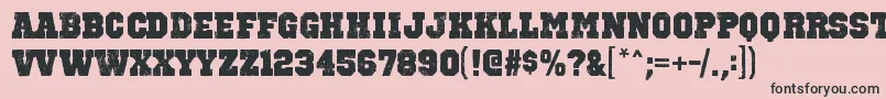 OctinvintagebblRegular Font – Black Fonts on Pink Background