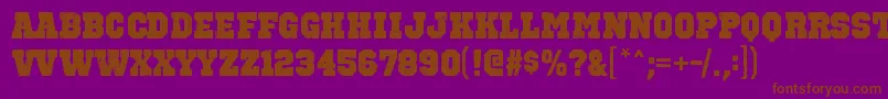 More about OctinvintagebblRegular Font OctinvintagebblRegular Font – Brown Fonts on Purple Background