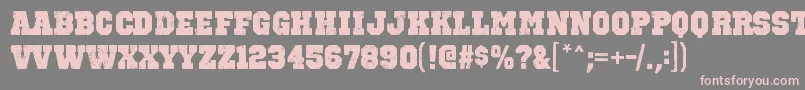 OctinvintagebblRegular Font – Pink Fonts on Gray Background