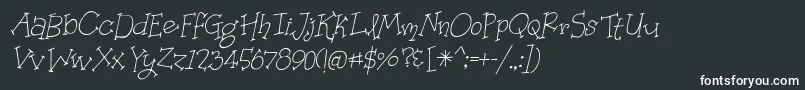 フォントOrganicFridaysItalic – 白い文字