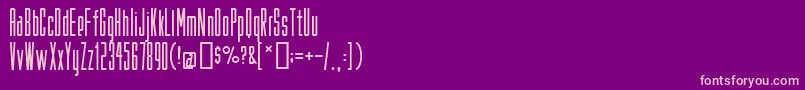Fakeplastic Font – Pink Fonts on Purple Background
