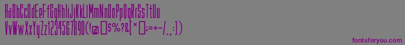 Fakeplastic-fontti – violetit fontit harmaalla taustalla