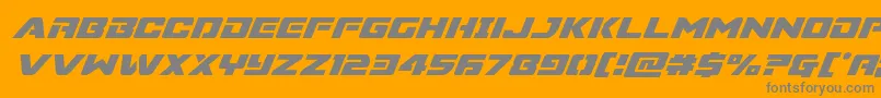 Weitere Informationen zur Supercommandosuperital-Schriftart Supercommandosuperital-Schriftart – Graue Schriften auf orangefarbenem Hintergrund