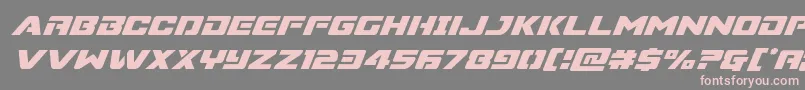 Шрифт Supercommandosuperital – розовые шрифты на сером фоне