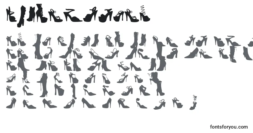 Czcionka Wcfetishbta (47990) – alfabet, cyfry, specjalne znaki