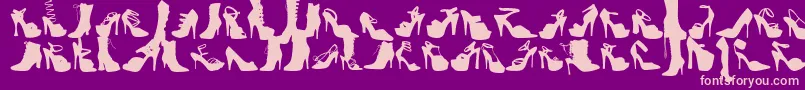 Wcfetishbta Font – Pink Fonts on Purple Background