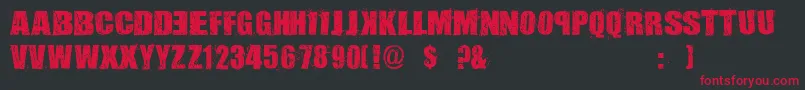 AssassinsDub Font – Red Fonts on Black Background
