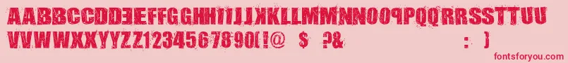 AssassinsDub Font – Red Fonts on Pink Background