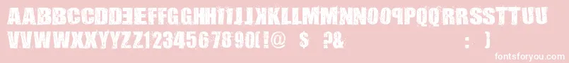 AssassinsDub Font – White Fonts on Pink Background