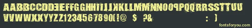 More about AssassinsDub Font AssassinsDub Font – Yellow Fonts on Black Background