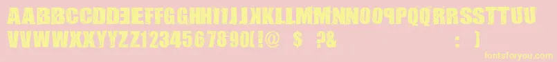 AssassinsDub Font – Yellow Fonts on Pink Background